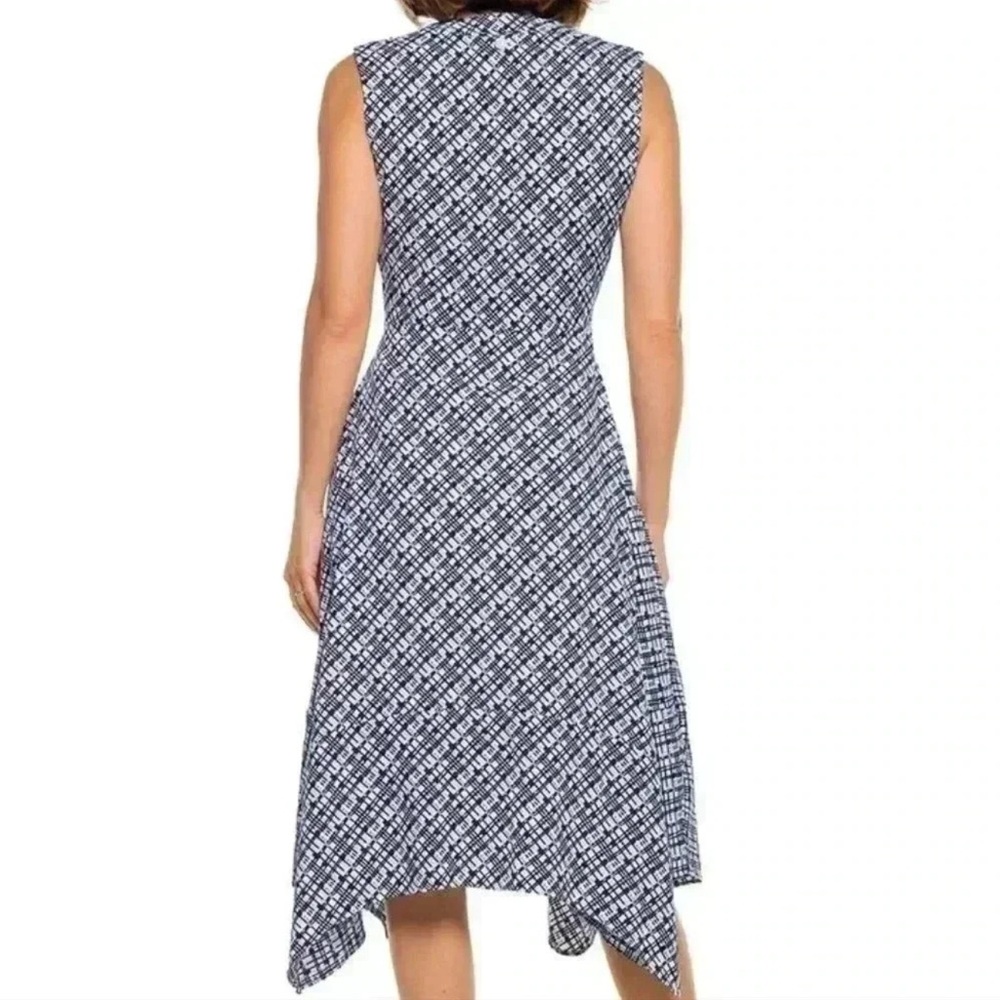 Coolibar NWT Handkerchief Hem Blue and White Dress - Picture 3 of 14